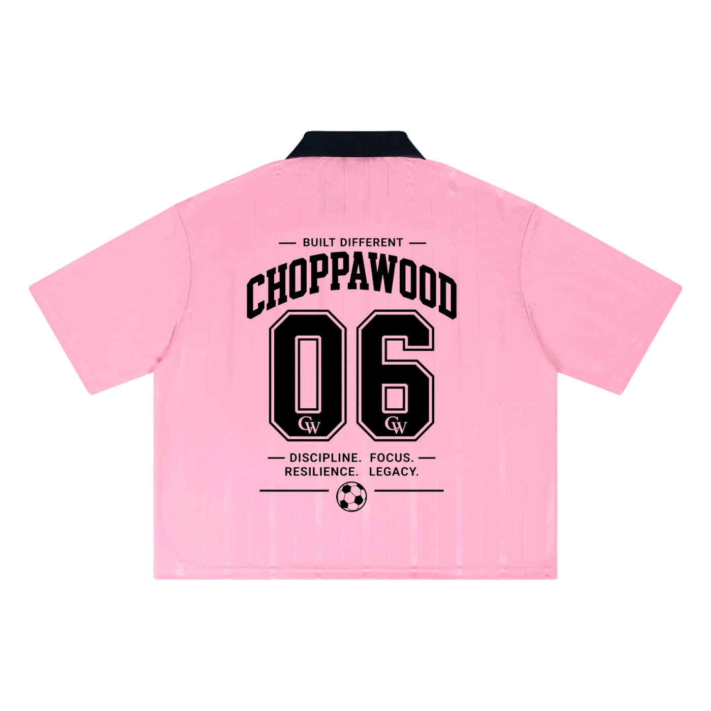 Choppawood Unisex Striped Boxy Soccer Jersey | Built Different Edition