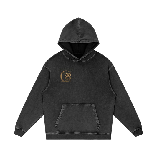 Choppawood Snow Washed Loose Cotton Hoodie | Resilience Over Everything Edition