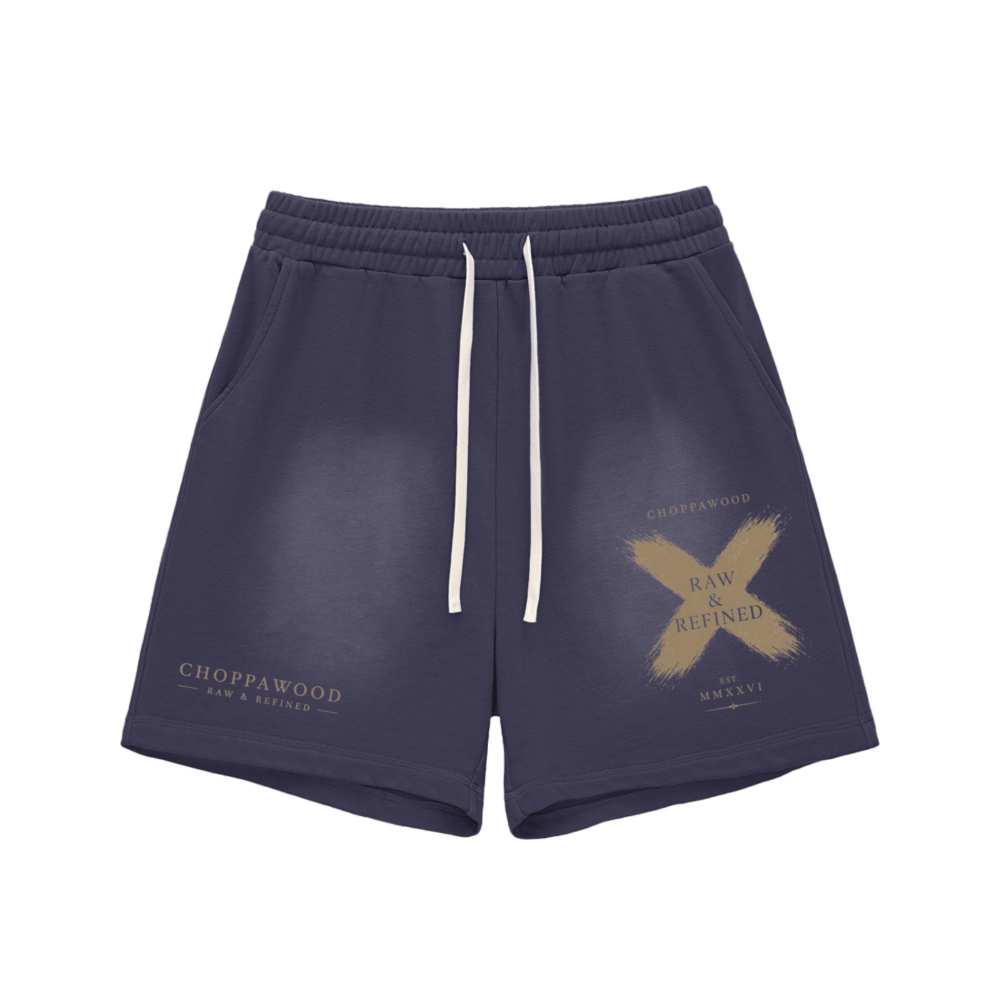 Choppawood Sun Fade Raw Edge Cotton Shorts | Vintage Streetwear Essentials