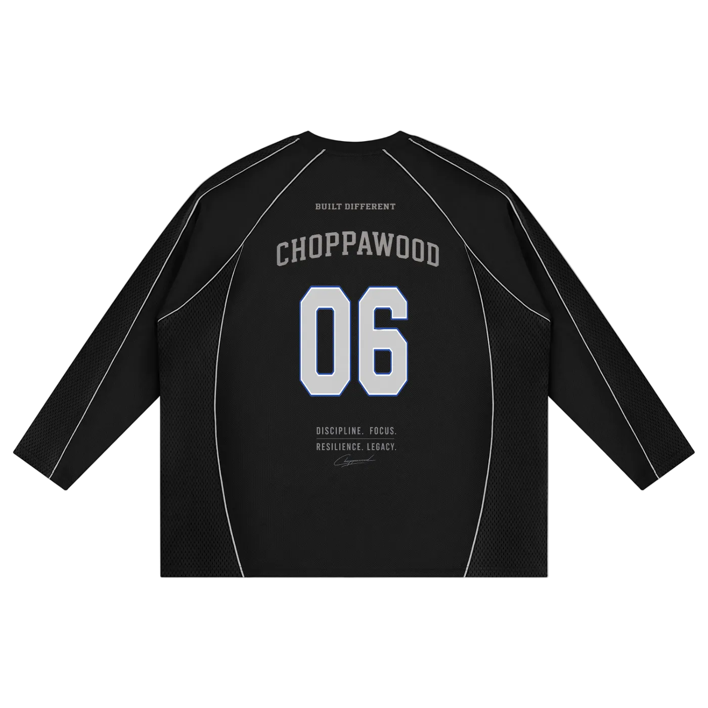 Choppawood Unisex Paneled Raglan Soccer Jersey | Built Different Edition
