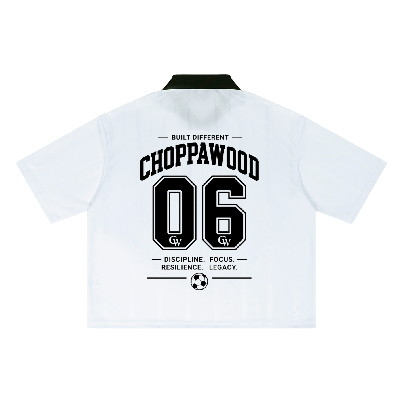 Choppawood Unisex Striped Boxy Soccer Jersey | Built Different Edition