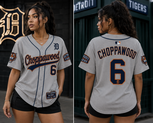 Choppawood Detroit Baseball Jersey | Motor City Edition