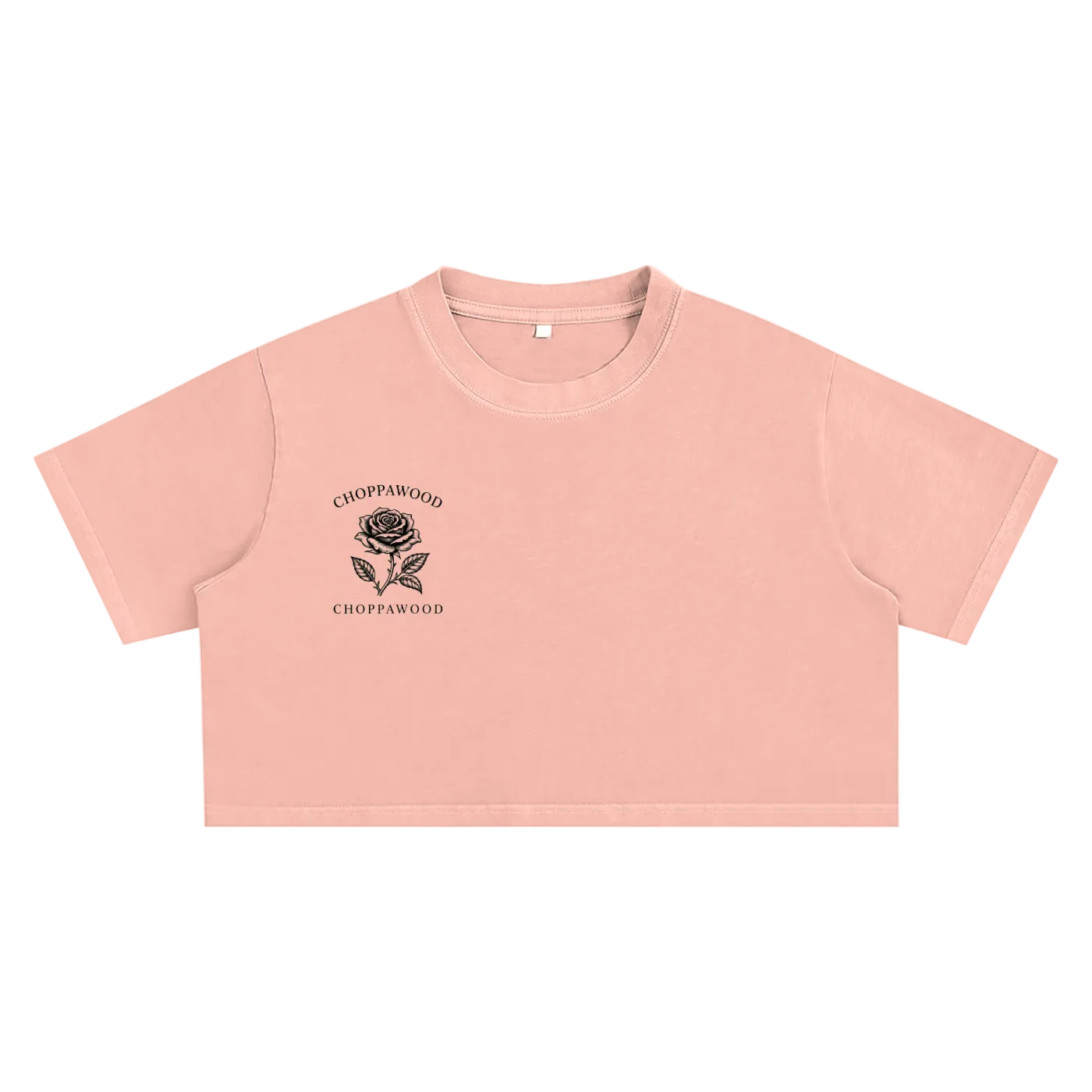 Choppawood Women's Snow Washed Crop Top | Bloom in Silence