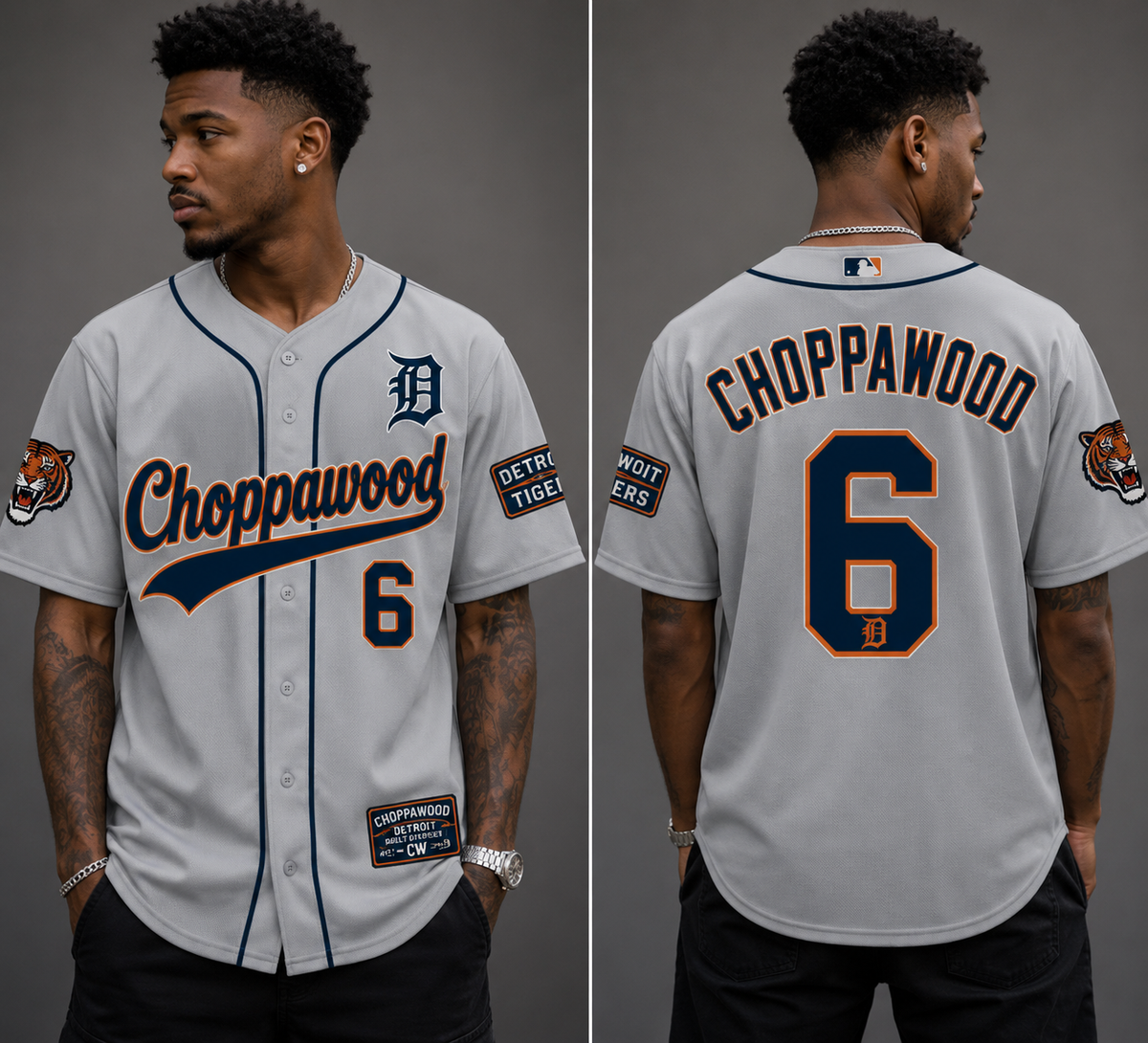 Choppawood Detroit Baseball Jersey | Motor City Edition
