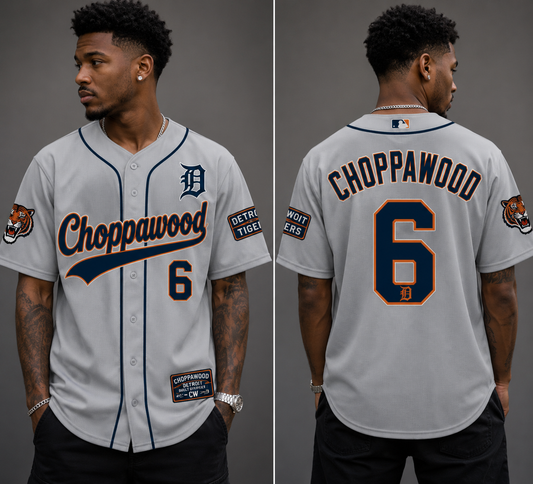 Choppawood Detroit Baseball Jersey | Motor City Edition