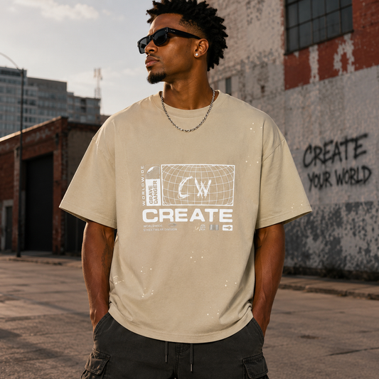 Choppawood Hand-Frayed Sunfade Paint Splatter T-Shirt | Premium Vintage Streetwear Tee