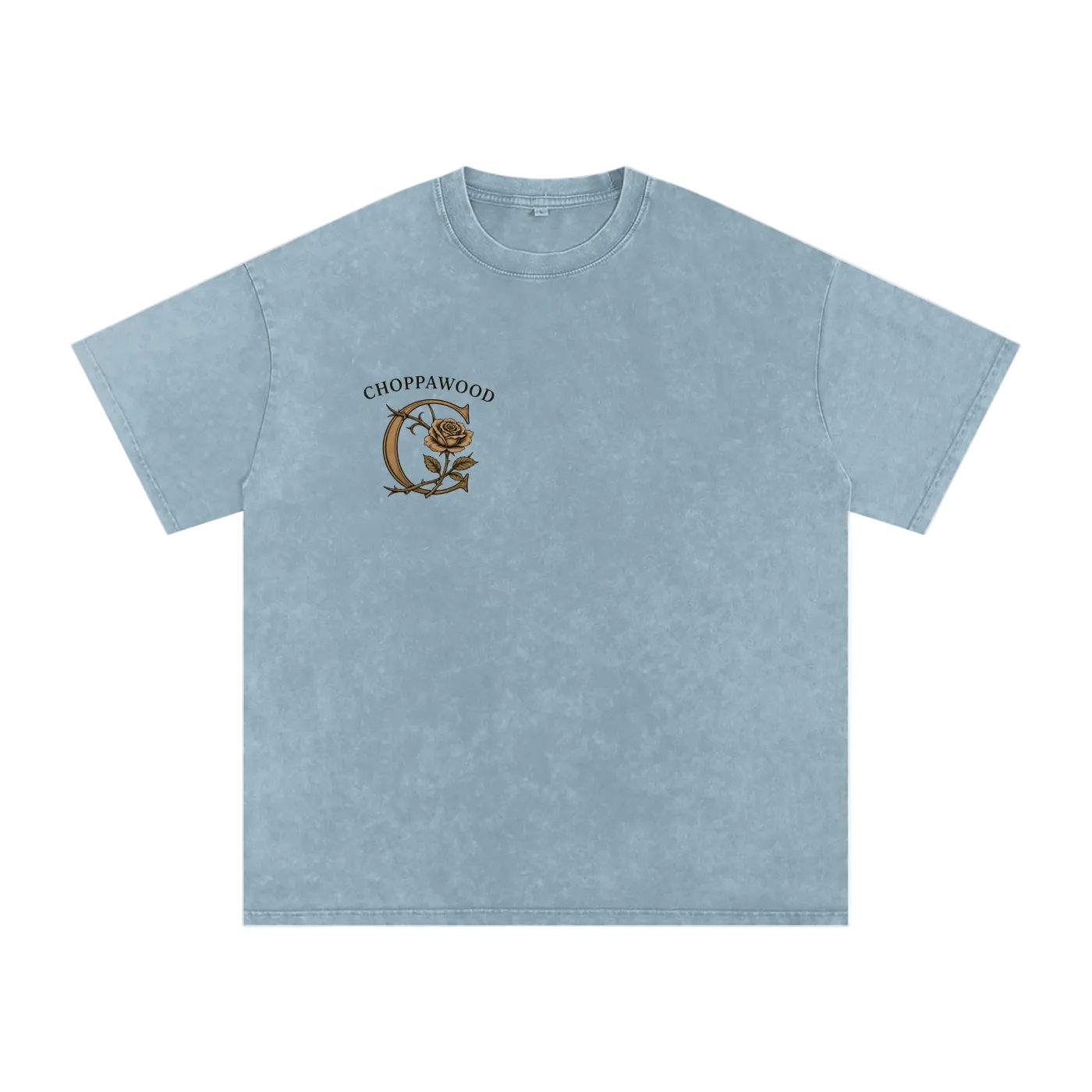 Choppawood Snow Washed Oversized Cotton T-Shirt | Rose & Resilience Edition