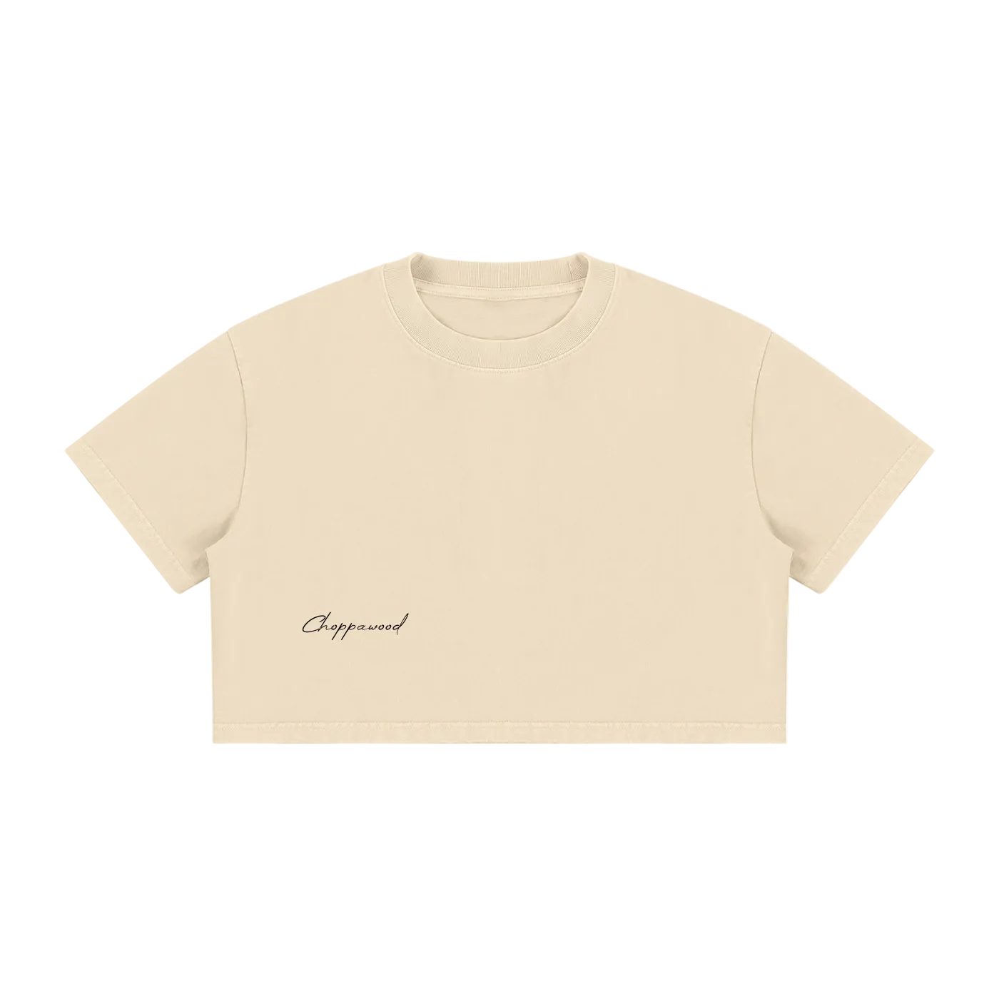 Choppawood Women's Mineral Wash Cotton Crop T-Shirt | Rose & Resilience Vintage Crop Tee