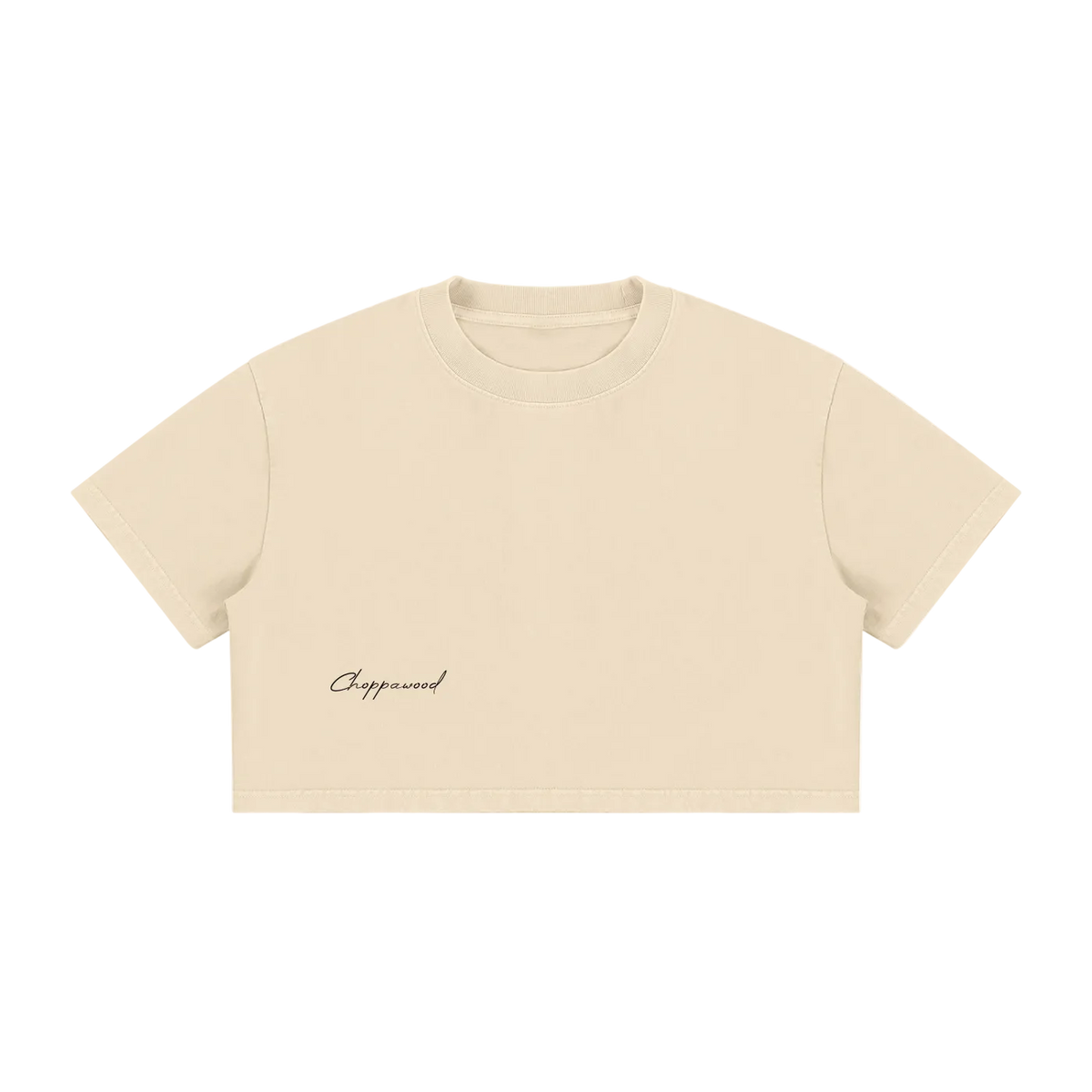 Choppawood Women's Mineral Wash Cotton Crop T-Shirt | Rose & Resilience Vintage Crop Tee
