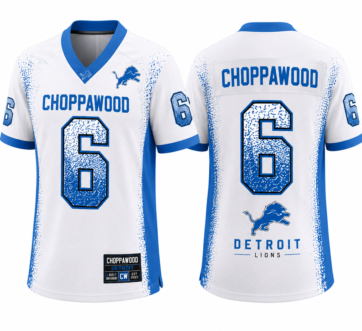 Choppawood Detroit Football Jersey | Motor City Edition