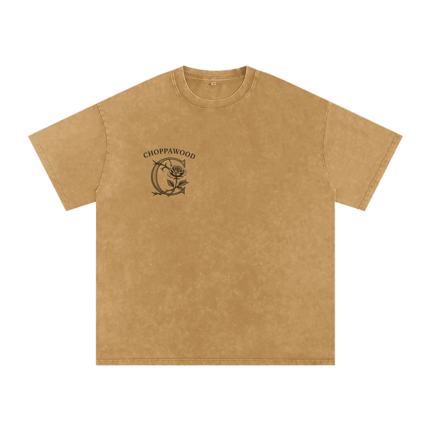 Choppawood Snow Washed Oversized Cotton T-Shirt | Rose & Resilience Edition