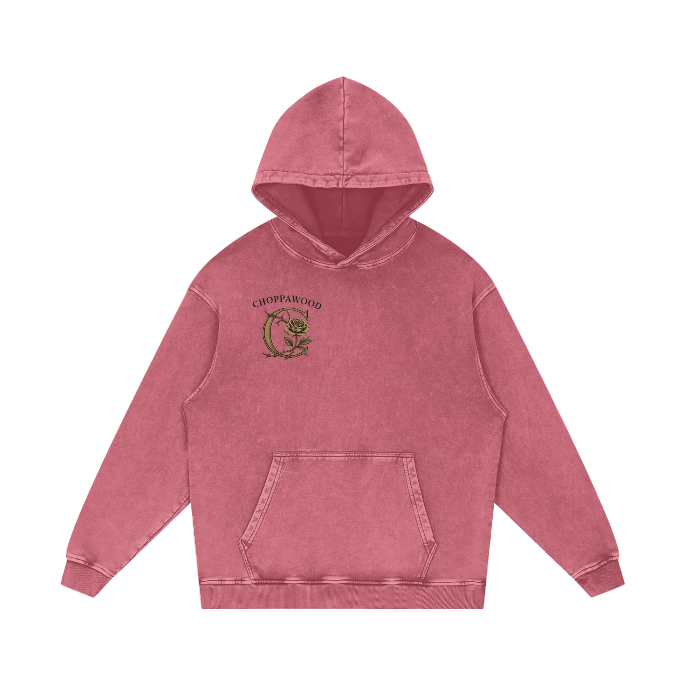 Choppawood Snow Washed Loose Cotton Hoodie | Resilience Over Everything Edition