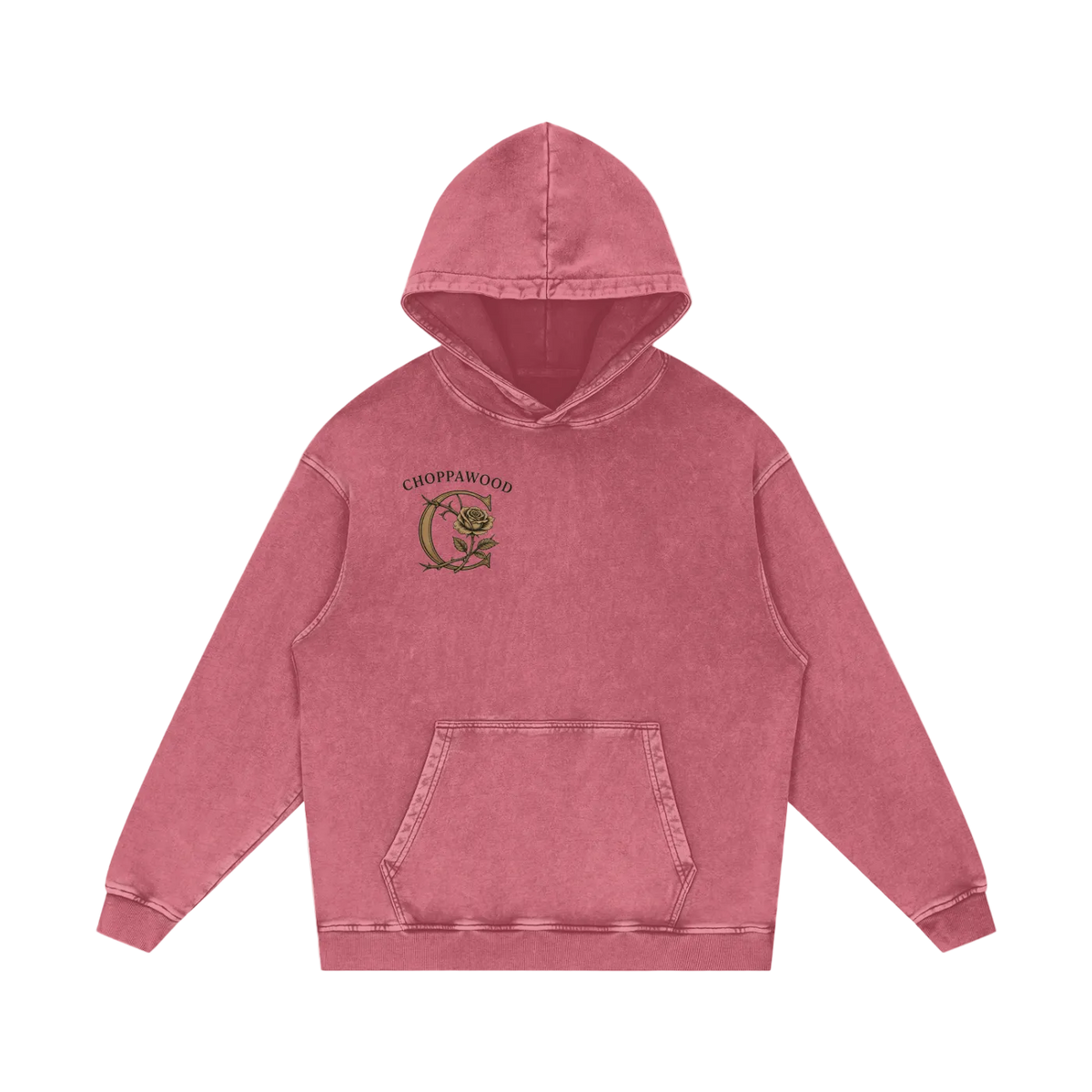 Choppawood Snow Washed Loose Cotton Hoodie | Resilience Over Everything Edition