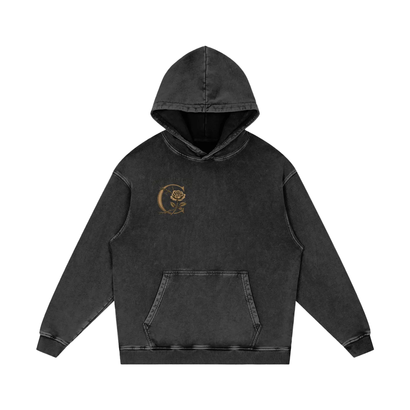 Choppawood Snow Washed Loose Cotton Hoodie | Resilience Over Everything Edition
