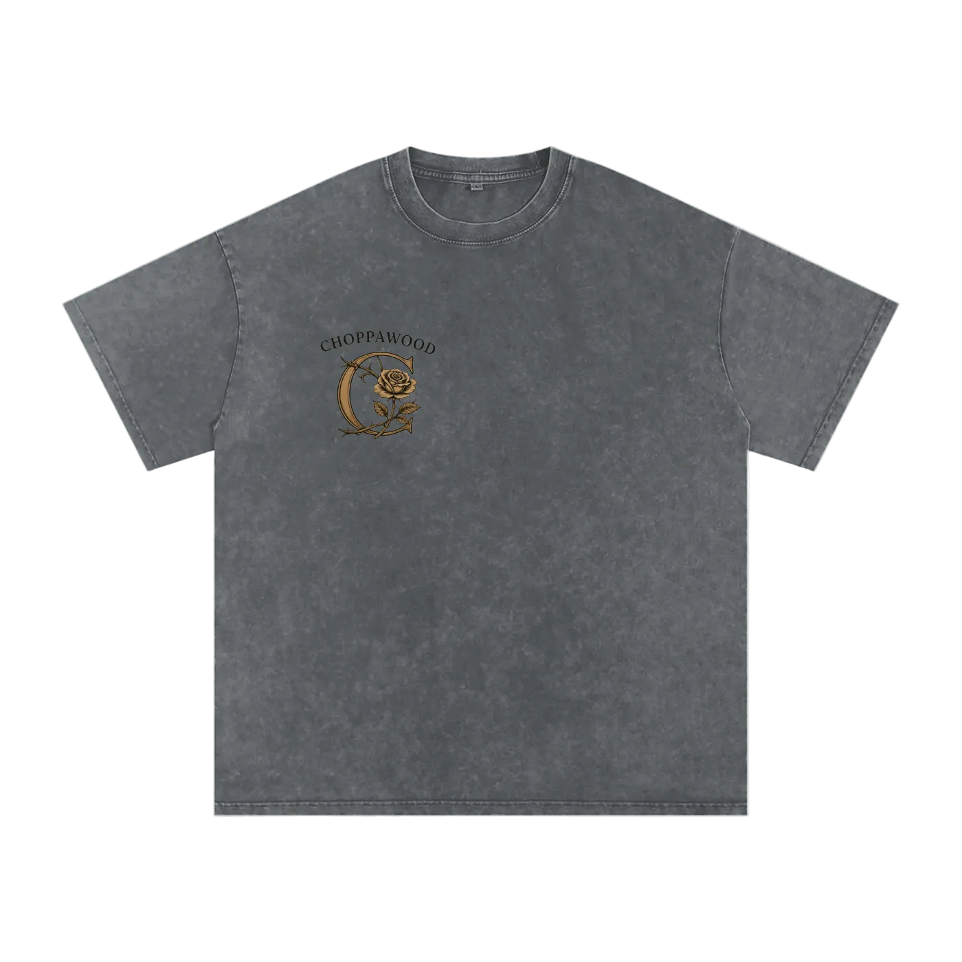 Choppawood Snow Washed Oversized Cotton T-Shirt | Rose & Resilience Edition