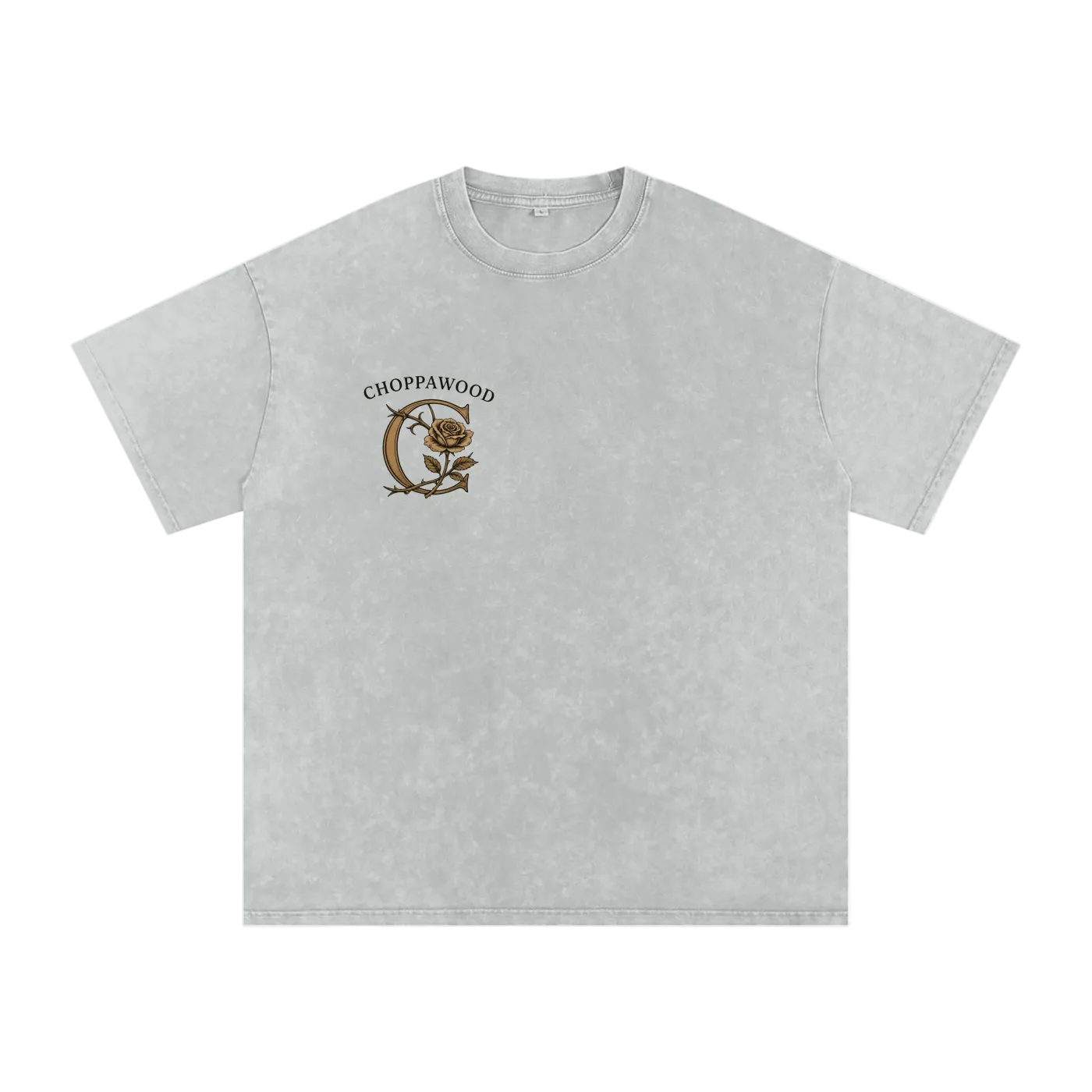 Choppawood Snow Washed Oversized Cotton T-Shirt | Rose & Resilience Edition