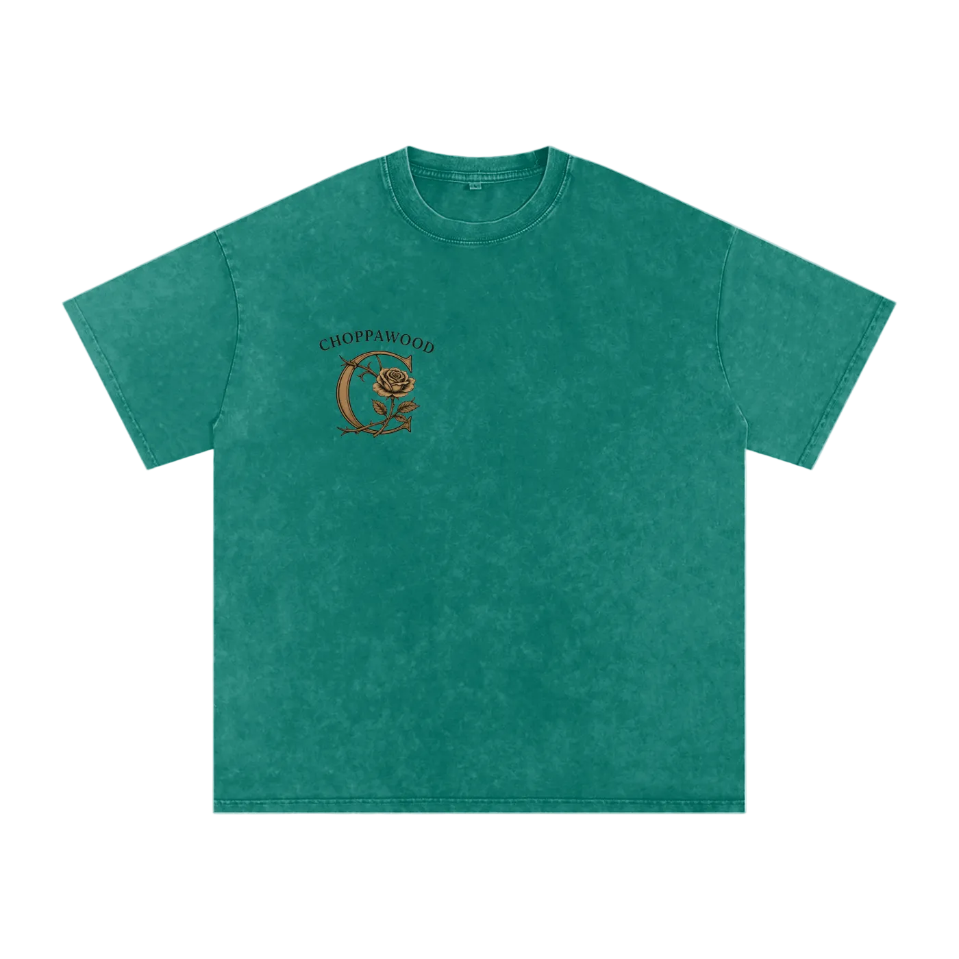 Choppawood Snow Washed Oversized Cotton T-Shirt | Rose & Resilience Edition